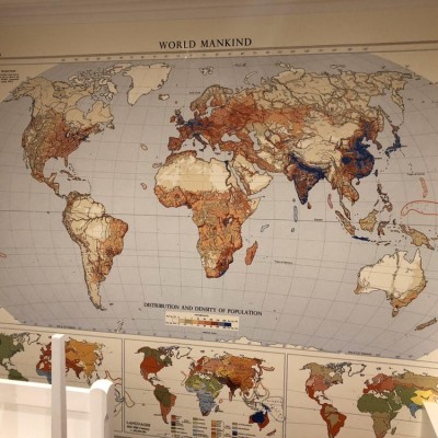 Mural wallpaper installed in Chelsea, London