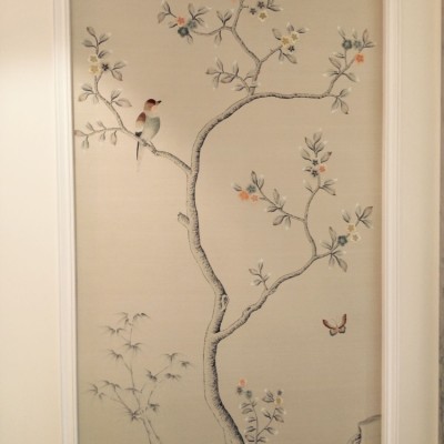 Installing Fromental Handpainted Panoramic Wallpaper, Ingram Avenue, Hampstead, London