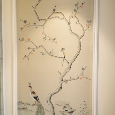 Installing Fromental Handpainted Panoramic Wallpaper, Ingram Avenue, Hampstead, London