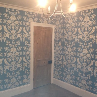 Installing F&B Wallpaper, Islington, London