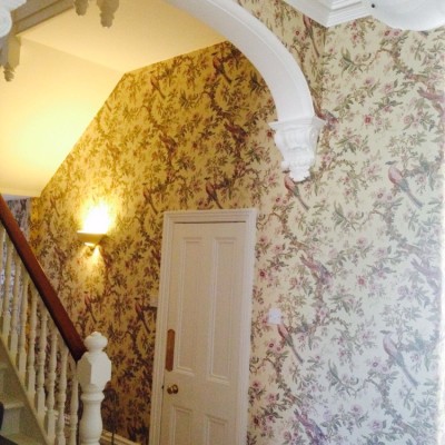 Installing Zoffany Wallpaper, Uxbridge, London