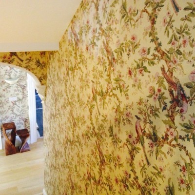 Installing Zoffany Wallpaper, Uxbridge, London