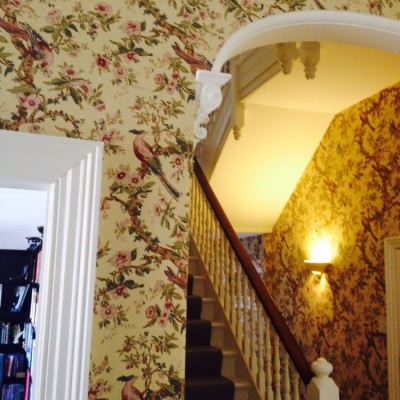 Installing Zoffany Wallpaper, Uxbridge, London