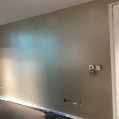 Installing Brian Yates, Pearl Shells Wallpaper, Vauxhall, London