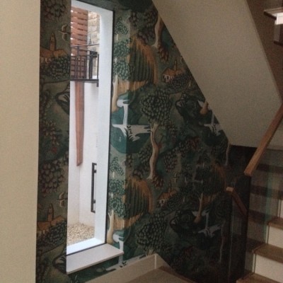 Installing Zoffany Wallpaper, Islington, London