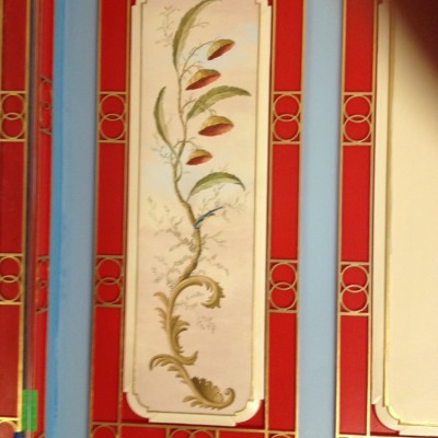 Installing Canvas Handpainted Art, Green Park, London