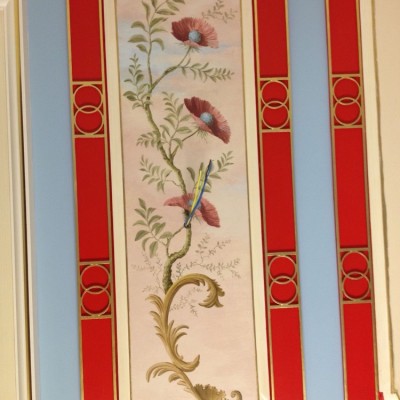 Installing Canvas Handpainted Art, Green Park, London