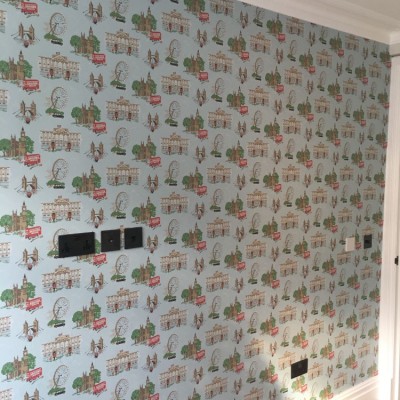 Installing Cole & Son Wallpaper, Chelsea, London