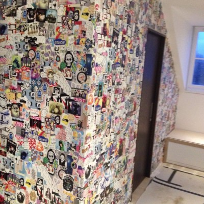 Installing Digital Print Wallpaper, Mr Perswall, Fulham, London